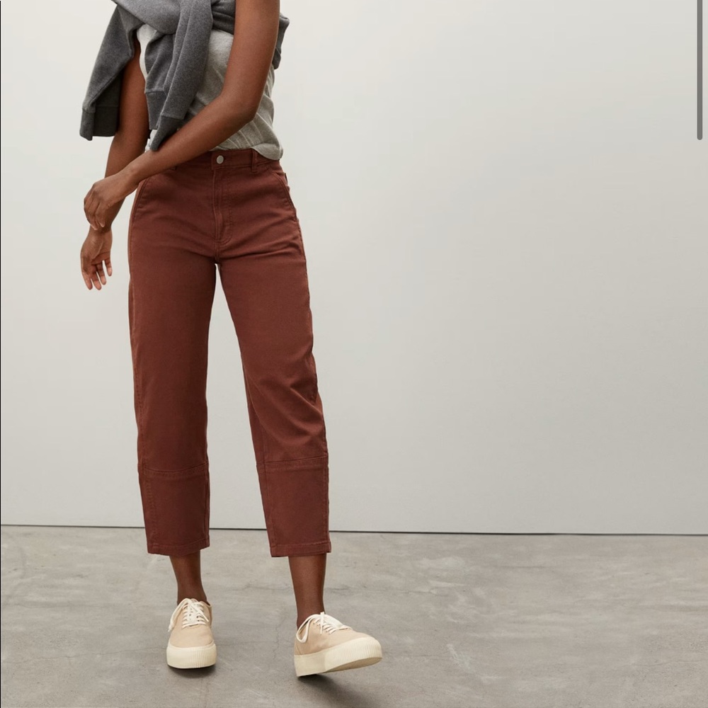 Everlane Barrel Utility Pants - Rust